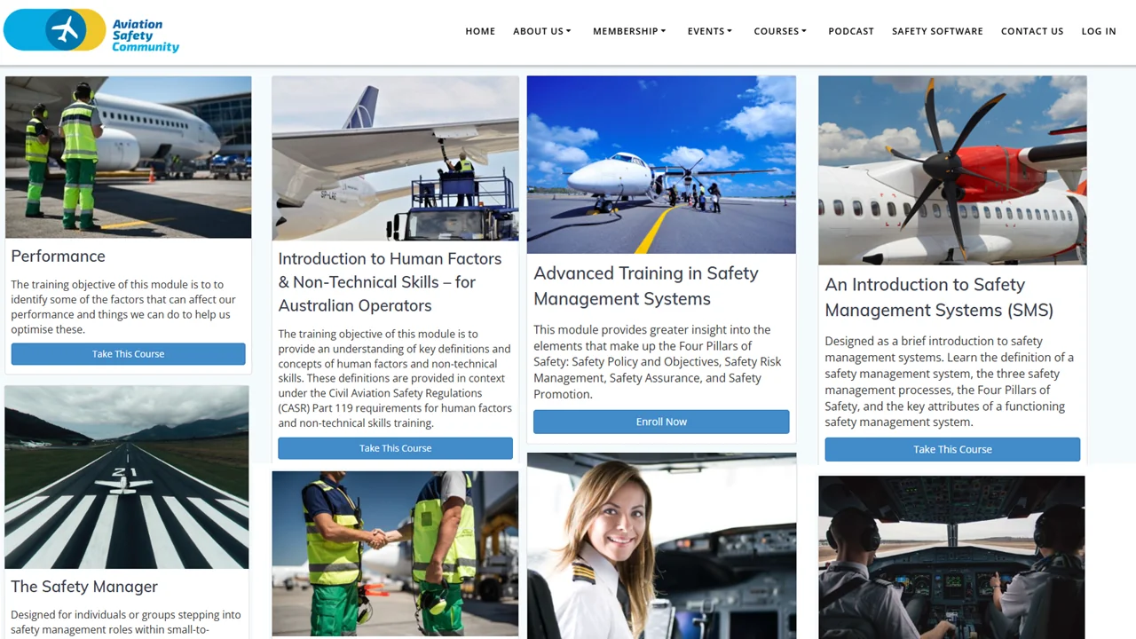 Aviation Safety Community website